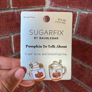 SUGARFIX BY BAUBLEBAR PUMPKIN LATTE EARRINGS